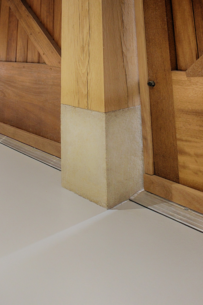 Timber Post Base Details